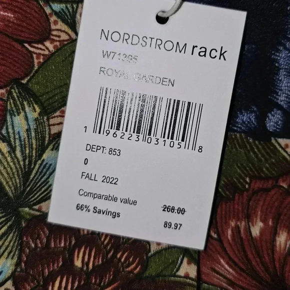 NWT Walter Baker Royal Garden Verlee Ruched Mini Dress Size 0 - Picture 12 of 14